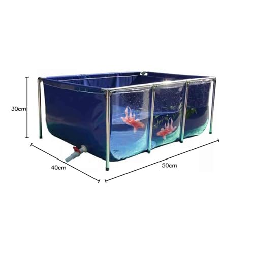 Estanque de peces sin obras con lona de PVC y panel de visualización 3