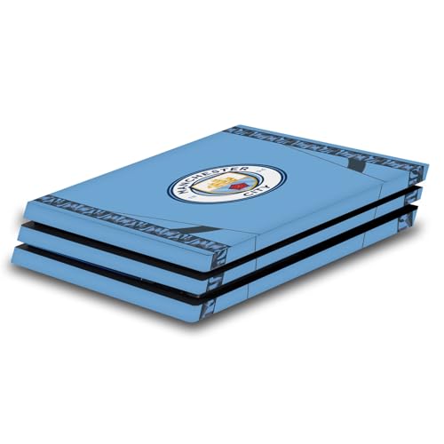 Head Case Designs sous Licence Officielle Manchester City Man City FC Kit pour La Maison Champions 2024 Vinyle Autocollant De Jeu Peau Autocollant Compatible avec Sony PlayStation 4 PS4 Pro Console