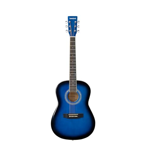 Image of Progressa Series Guitar: 36H Semi Acoustic Guitar - 36 Inches (Blue) | 6-String Natural Finish Wooden Guitar | Right Hand Semi Acoustic Guitar Kit for Beginners, Professional & Adults