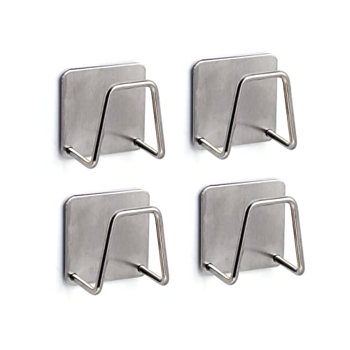 スポンジホルダー バススポンジホルダー キッチン お風呂 ステンレス スポンジ置き スポンジラック 強力粘着固定 水切りかご シンク収納 壁掛け収納 錆び防止 キッチンシンク流し上 風呂場 多用途 4枚セット シルバー