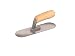 Bon 22-486 Pro Plus 10-Inch by 3-Inch Round End Finishing Trowel with Short Shank, Wood Handle