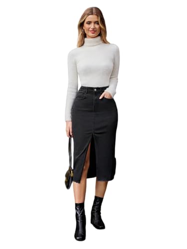 Image of KOTTY Cotton Blend A-Line Skirt