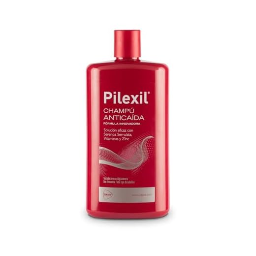 PILEXIL ANTICAIDA - Champú Anticaída 500 ml, Tratamiento de Uso Frecuente, Frena la Pérdida del Cabello, Normaliza su Ciclo, Gran Eficacia, para Hombres y Mujeres