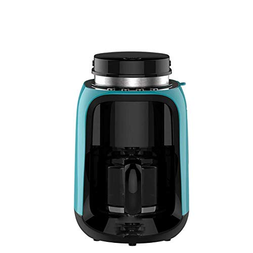 4 Tasse Kaffeemaschine, elektrischer Kaffee, Maker Extractor Automatische Mühle Kaffee Gratmühle Tropf American Cafe Tee Brühkanne Bohnenmühle