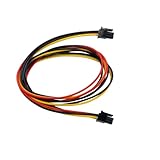 Alide ATX-Stromkabel für Molex Micro-Fit-Anschluss, 4-poliges Stecker-Stecker-Stromkabel, 60 cm, Rastermaß = 3,0 mm