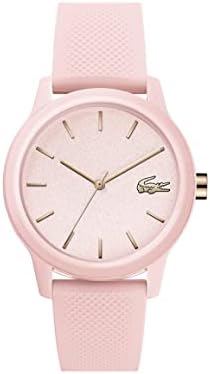 Lacoste TR90 Quartz Watch with Rubber Strap, Pink, 17 (Model: 2001065)