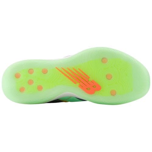 New Balance Unisex FuelCell Lindor 2 Pre-Game Baseball Shoe,Team Away Grey/Electric Jade/Neon Dragonfly,Men 11.5 / Women 133