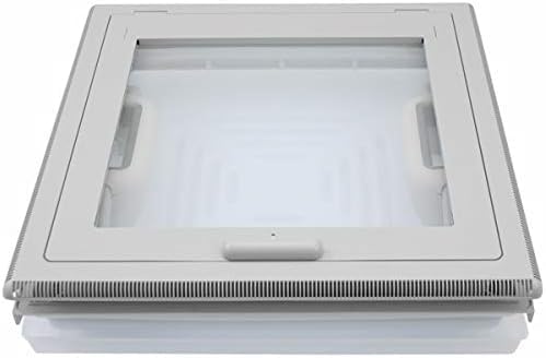 Claraboya techo de ballestas MPK 28X28 para caravana, color gris