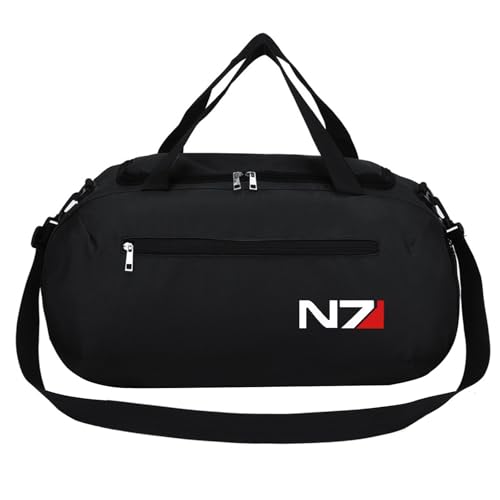 Große Sporttasche N.7, Wasserdicht und verschleißfest, Tasche für Sport, Fitness und Reisen, Kapazität(Black) Große Sporttasche N.7, Wasserdicht und verschleißfest, Tasche für Sport, Fitness und Reisen, Kapazität(Black)