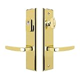 Catalina - Solid Brass Active Trim Only Lever Set for Multipoint Lock, Lifetime Polished Brass PVD