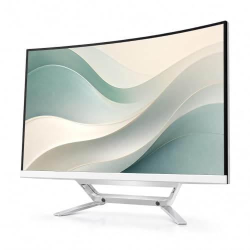 Image of 32 inch 3000R Curved All-in-One Desktop Computer, i7-7700 Up to 4.2GHz, 16GB RAM, 1TB NVMe SSD, Integrated Graphics, FHD 1080p, WiFi 6, BT5.3, 2MP Webcam, Win 11 Home