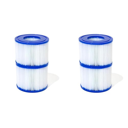 BESTWAY Pack de 2 filtres à cartouche Type 4 - pour Spa - 60311 (Lot de 2) - 8 cm de Hauteur - Bleu - Entretien et Nettoyage de Spa ou Jacuzzi