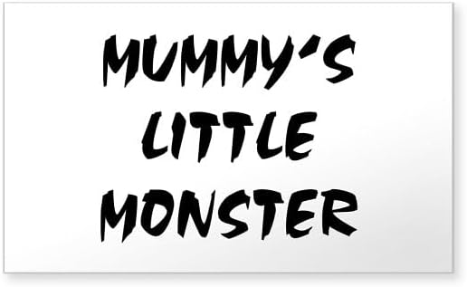 CafePress Mummy's Little Monster Rectangle Sticker Rectangle Bumper Sticker Car Decal