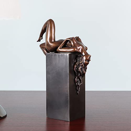 Bronze Reclining Sexy Nude Adult Female Statue Figurine Erotic Naked Woman Sculpture Art Collection #TOP6