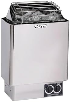 Harvia KIP80B, KIP Series, 8kW Sauna Heater, Built-in Controls(Sauna Stones Included)