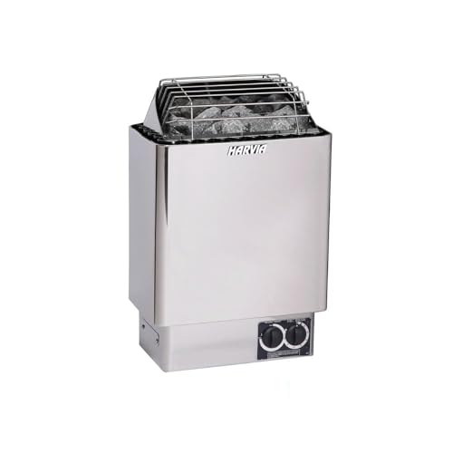 Harvia KIP80B, KIP Series, 8kW Sauna Heater, Built-in Controls(Sauna Stones Included)