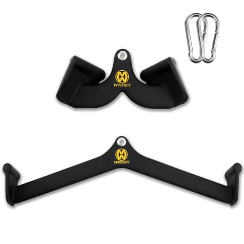 LAT pulldown attachment with ergonomic handle grips