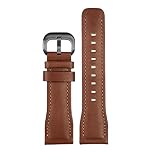 AISNXOQI Orologio in Pelle autentica Morbida con Impermeabile per Uomini per Sette Venerdì T1/01 T3/01 T2/01 Canda di Cassetta a Cravatta 26mm (Colore: Marrone Nero, Taglia: Chiusura Nera)