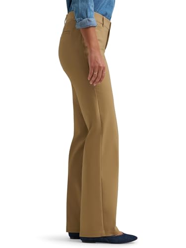 Lee Women's Ultra Lux Comfort with Flex Motion Trouser Pant, Khaki2