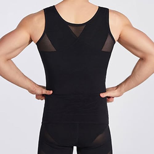 Men's Body Shaping Compression Vest Seamless Shirt Summer Lightweight Breathable Corset Shapewear for Men Body2