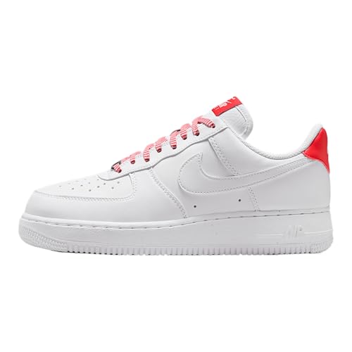 Nike Air Force 1 '07 Women's Shoes (IB7167-103, White/Pink Foam/Metallic Silver/Light Crimson)