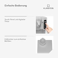 Klarstein Sweet Sundae Eismaschine - 3-in-1 Für Eiscreme, Milchshakes & Smoothies, 1,5 L Tank, Touch-Display, Keep-Cool-Modus, Reinigungsfunktion, Weiß – Ansicht 5