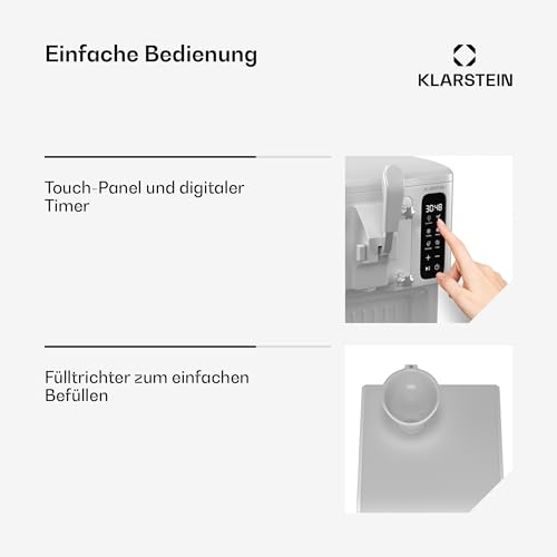 Klarstein SweetSwirl Eismaschine - 3-in-1 Für Eiscreme, Milchshakes & Smoothies, 1,5 L Tank, Touch-Display, Keep-Cool Modus, Reinigungsfunktion, Weiß – Bild 6