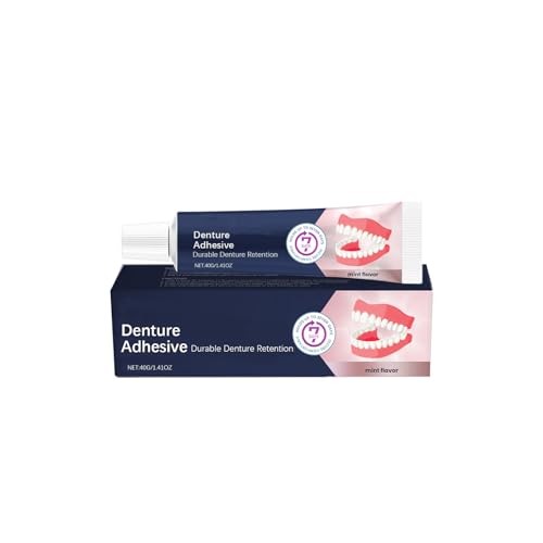 Pegamento adhesivo para dientes dentales,adhesivo dental,Adhesión de prótesis de larga duración,Pegamento dental extrafuerte termoplástico dentaduras 40G