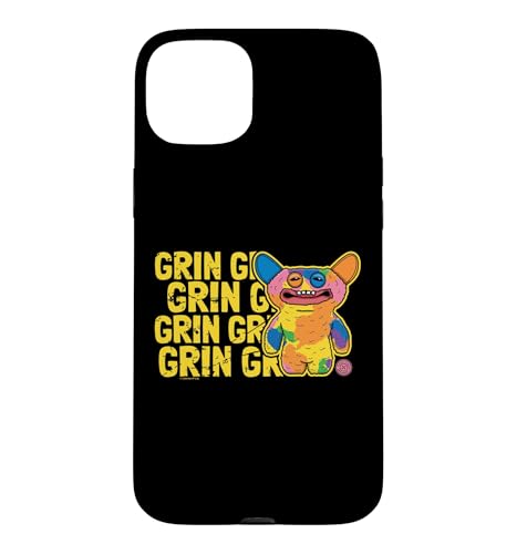 Fuggler Grin Grin Snuggler �����X�^�[�e�L�X�g �X�}�z�P�[�X iPhone 15 Plus �p