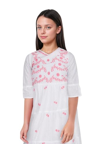 Image of Allen Solly Girl's Rayon Modern Knee-Length Dress