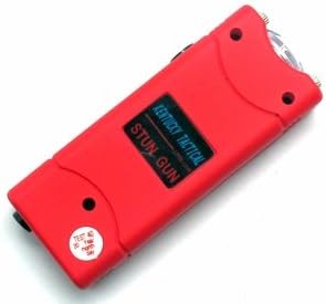 (Ship From USA) BestEtshop Kentucky Stun Gun Rechargeable Led Flashlight (Red)