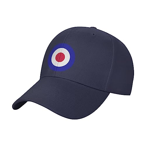 KWQDOZF Gorra Redonda de la Royal Air Force de la RAF británica, Gorra de béisbol para Exteriores