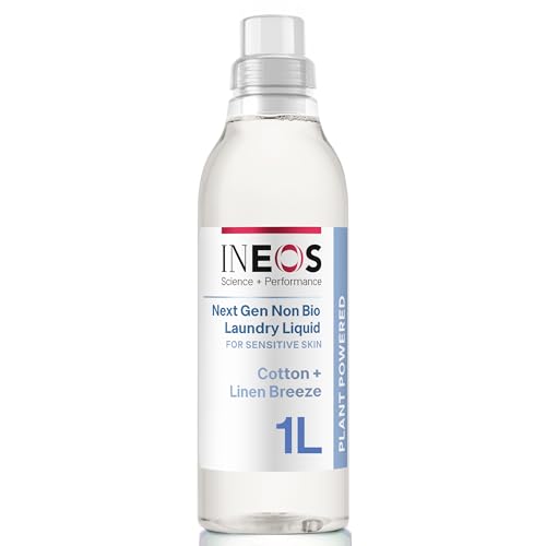 INEOS Non Bio Laundry Washing Liquid Detergent for Sensitive Skin, 198 Washes (6 x 1L) Stain Removal for Clothes, Plant Powered, Stress Relieving Fragrance, Vegan, Cruelty Free, Cotton + Linen Breeze - Image 4