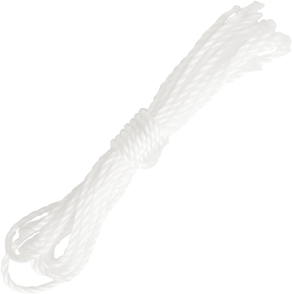 Image of the included white PE rope.