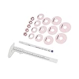 Nipple Areola Measurements Set, 12PCS Silicone Rings Marking Pen 3D Areola Tattoo Scale Ruler Microblading Supplies for Tattoo