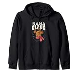 Nana Claus Funny Navidad Ciervo Santa Abuela Vida Sudadera con Capucha
