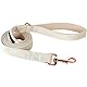 ARING PET Samt-Hundeleine und Halsband, handgefertigt, starker weißer Samt, Hochzeitsleine für kleine bis große Hunde
