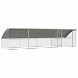 vidaXL Hühnerstall mit Außengehege - Haustierunterkunft für Dein Geflügel, ideales Gartenhaus für Hühner und Vögel.