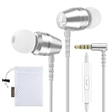 Ludos OMNITONE Auriculares In Ear con Cable y Microfono, Móvil - Blanco