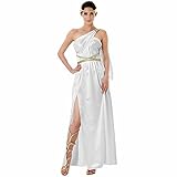 Grecian Goddess Women’s Halloween Costume - White Greek Dress (X-Large)