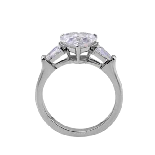 Bague de mariage pour femme en argent 925 moissanite DEF-VVS