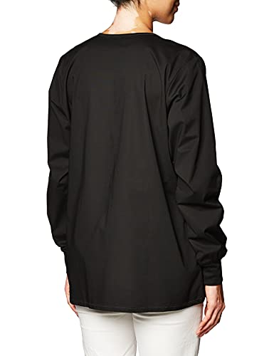 Wonderwink Women's Wonderflex Constance Scrub Jacket, Black, X-Large #TOP2