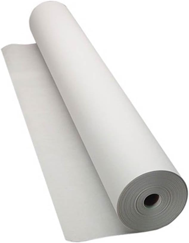 36" White Treated Poly Automotive Masking Paper, White, 36" x 750'