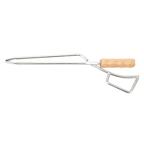 LANTRO JS Pince universelle pour bois de chauffage - Longue pince à bois de chauffage - Pince universelle pour feux de camp et cheminées, pinces à bois de chauffage pour barbecues