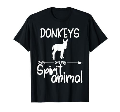 Donkeys Are My Spirit Animal Gift per uomini e donne Jackass Mule Maglietta