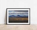 kenesem Iceland Landscape Photo Mountains Wall Art Print Photography Travel Poster