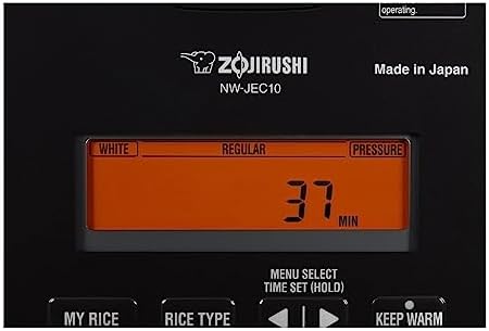 Zojirushi NW-JEC10BA Pressure Induction Rice Cooker & Warmer, 5.5 Cups, Made in Japan