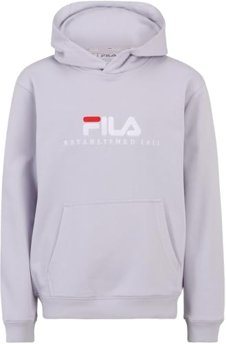 Sweat à Capuche FILA Loddin en Molleton Doux, Couleur Rose Pâle pour Enfant Mixte