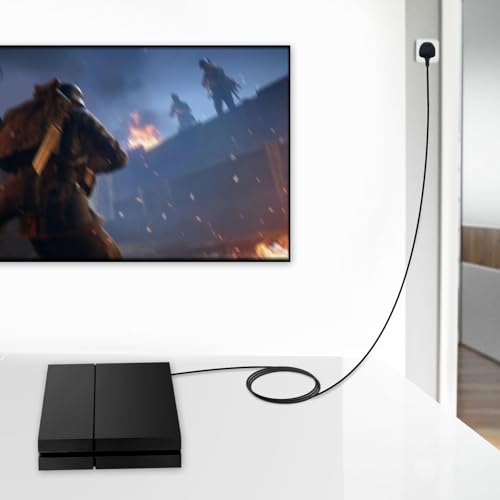 Mcbazel 3M UK Power Cable (IEC320C7 to BS 1363) C7 Figure 8 Power Lead,PS4 Power Cable,Kettle Lead/Power Cord compatible with Samsung LG Philips Toshiba TV/Printer/PS4/PS3/PS5 - Image 7