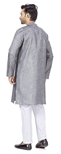 Image of Studio Shringaar Men's Cotton Relaxed Fit Straight Kurta